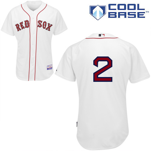 Xander Bogaerts #2 Youth Baseball Jersey-Boston Red Sox Authentic Home White Cool Base MLB Jersey